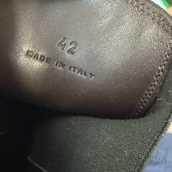 Bottega Veneta Military Calf Black Leather Brown & Black Tire Boot 630284 - Picture 13 of 16